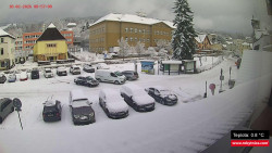 Střed obce Rokytnice nad Jizerou