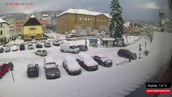 Střed obce Rokytnice nad Jizerou