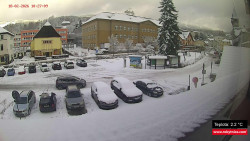 Střed obce Rokytnice nad Jizerou