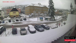 Střed obce Rokytnice nad Jizerou