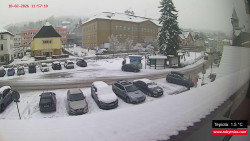 Střed obce Rokytnice nad Jizerou