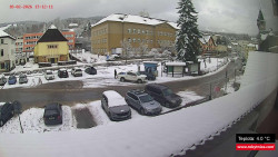 Střed obce Rokytnice nad Jizerou