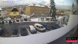 Střed obce Rokytnice nad Jizerou