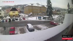 Střed obce Rokytnice nad Jizerou