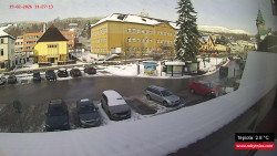 Střed obce Rokytnice nad Jizerou