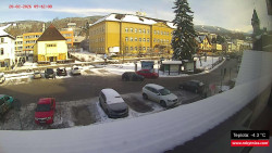 Střed obce Rokytnice nad Jizerou