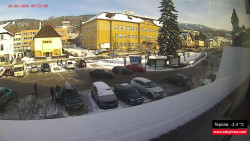 Střed obce Rokytnice nad Jizerou