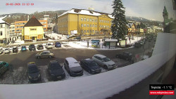 Střed obce Rokytnice nad Jizerou