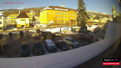 Střed obce Rokytnice nad Jizerou