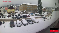 Střed obce Rokytnice nad Jizerou