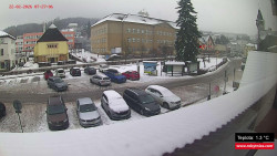 Střed obce Rokytnice nad Jizerou