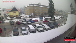 Střed obce Rokytnice nad Jizerou