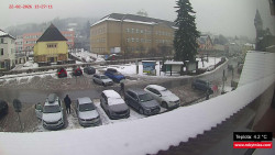 Střed obce Rokytnice nad Jizerou