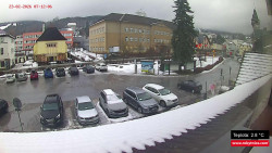 Střed obce Rokytnice nad Jizerou