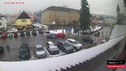 Střed obce Rokytnice nad Jizerou