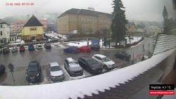 Střed obce Rokytnice nad Jizerou