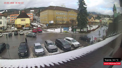 Střed obce Rokytnice nad Jizerou