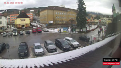 Střed obce Rokytnice nad Jizerou