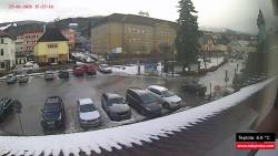 Střed obce Rokytnice nad Jizerou