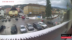 Střed obce Rokytnice nad Jizerou