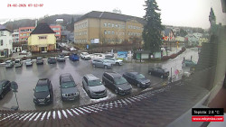 Střed obce Rokytnice nad Jizerou