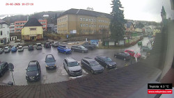 Střed obce Rokytnice nad Jizerou