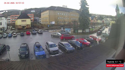 Střed obce Rokytnice nad Jizerou