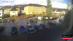 Střed obce Rokytnice nad Jizerou