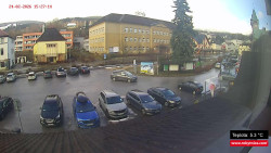 Střed obce Rokytnice nad Jizerou