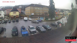 Střed obce Rokytnice nad Jizerou