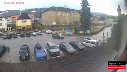 Střed obce Rokytnice nad Jizerou