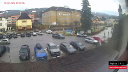 Střed obce Rokytnice nad Jizerou