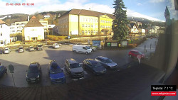 Střed obce Rokytnice nad Jizerou