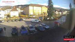 Střed obce Rokytnice nad Jizerou