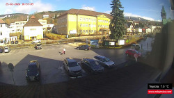 Střed obce Rokytnice nad Jizerou