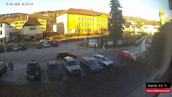 Střed obce Rokytnice nad Jizerou