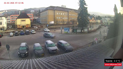 Střed obce Rokytnice nad Jizerou