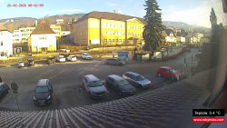 Střed obce Rokytnice nad Jizerou