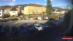 Střed obce Rokytnice nad Jizerou