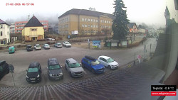 Střed obce Rokytnice nad Jizerou