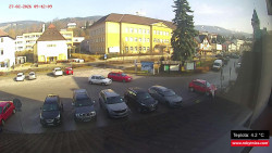 Střed obce Rokytnice nad Jizerou