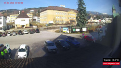 Střed obce Rokytnice nad Jizerou