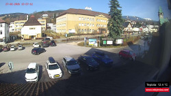 Střed obce Rokytnice nad Jizerou