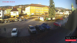 Střed obce Rokytnice nad Jizerou