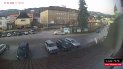 Střed obce Rokytnice nad Jizerou