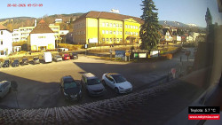 Střed obce Rokytnice nad Jizerou