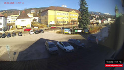 Střed obce Rokytnice nad Jizerou