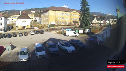 Střed obce Rokytnice nad Jizerou