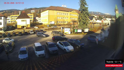 Střed obce Rokytnice nad Jizerou