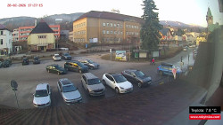 Střed obce Rokytnice nad Jizerou